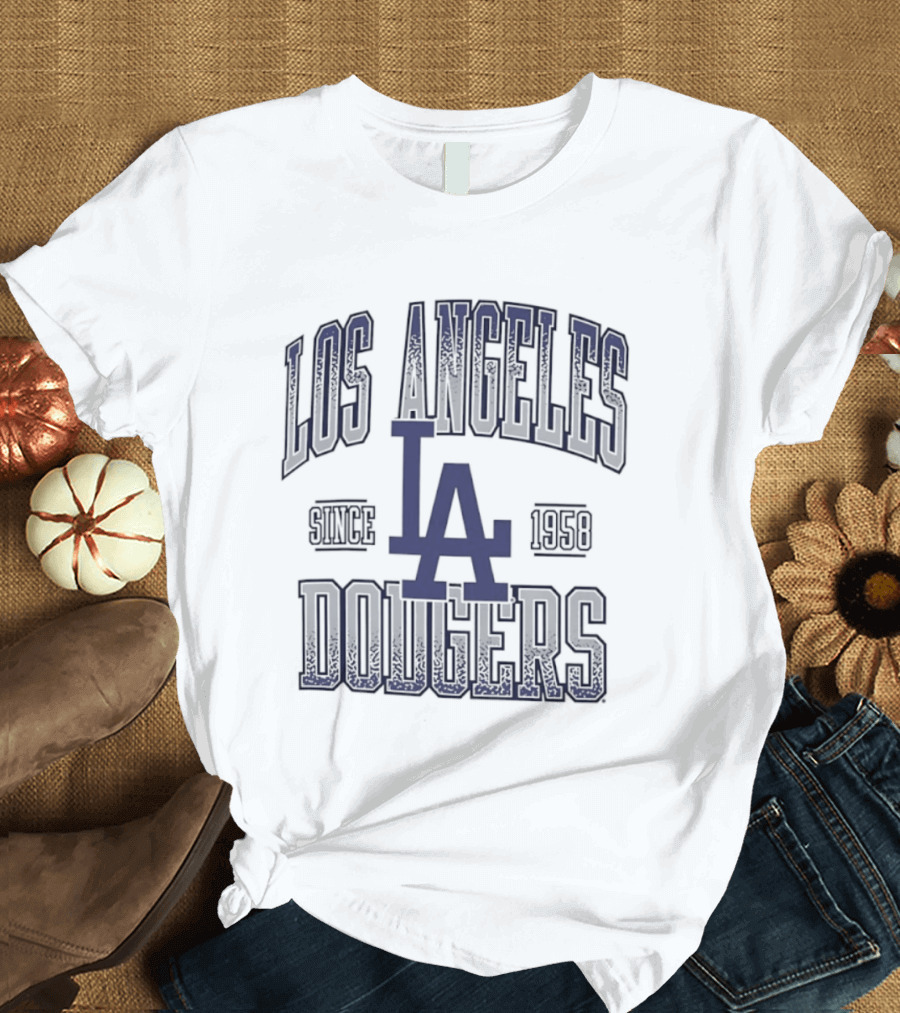 Los Angeles Dodgers LA Since 1958 MLB Baseball T-Shirt