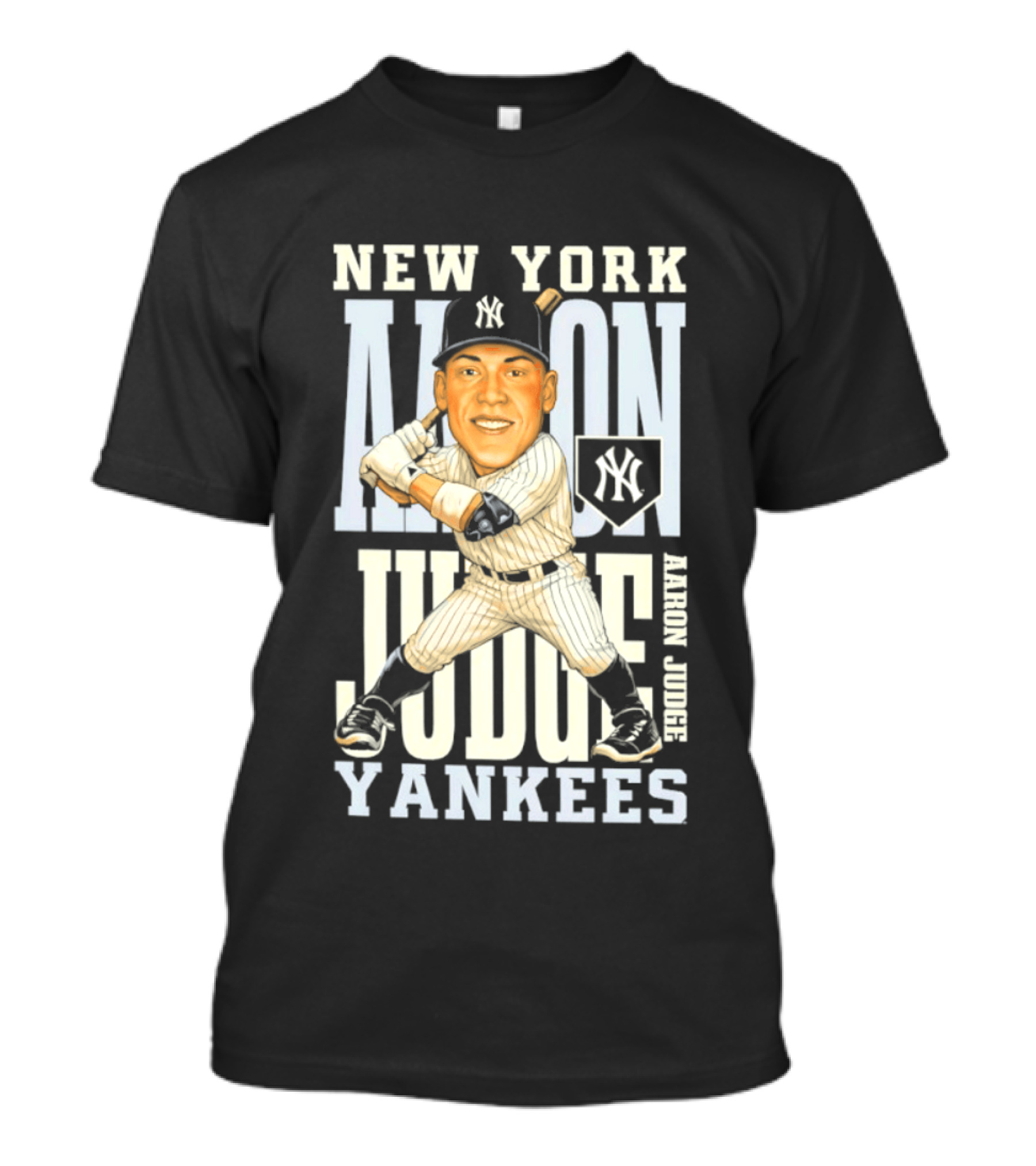 New York Yankees Aaron Judge Baseball Caricature Yankees T-Shirt