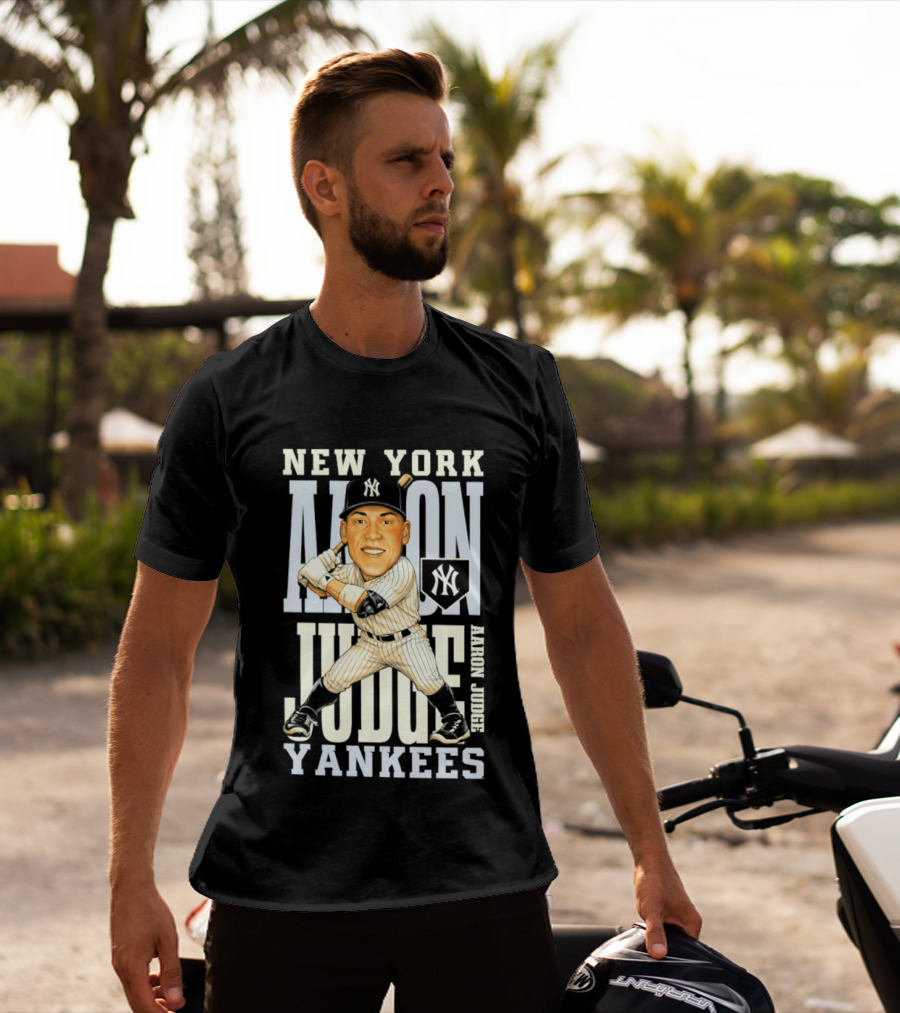 New York Yankees Aaron Judge Baseball Caricature Yankees T-Shirt