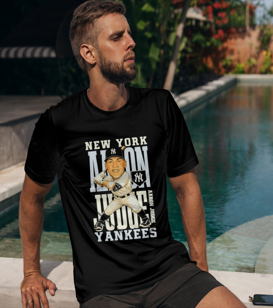New York Yankees Aaron Judge Baseball Caricature Yankees T-Shirt