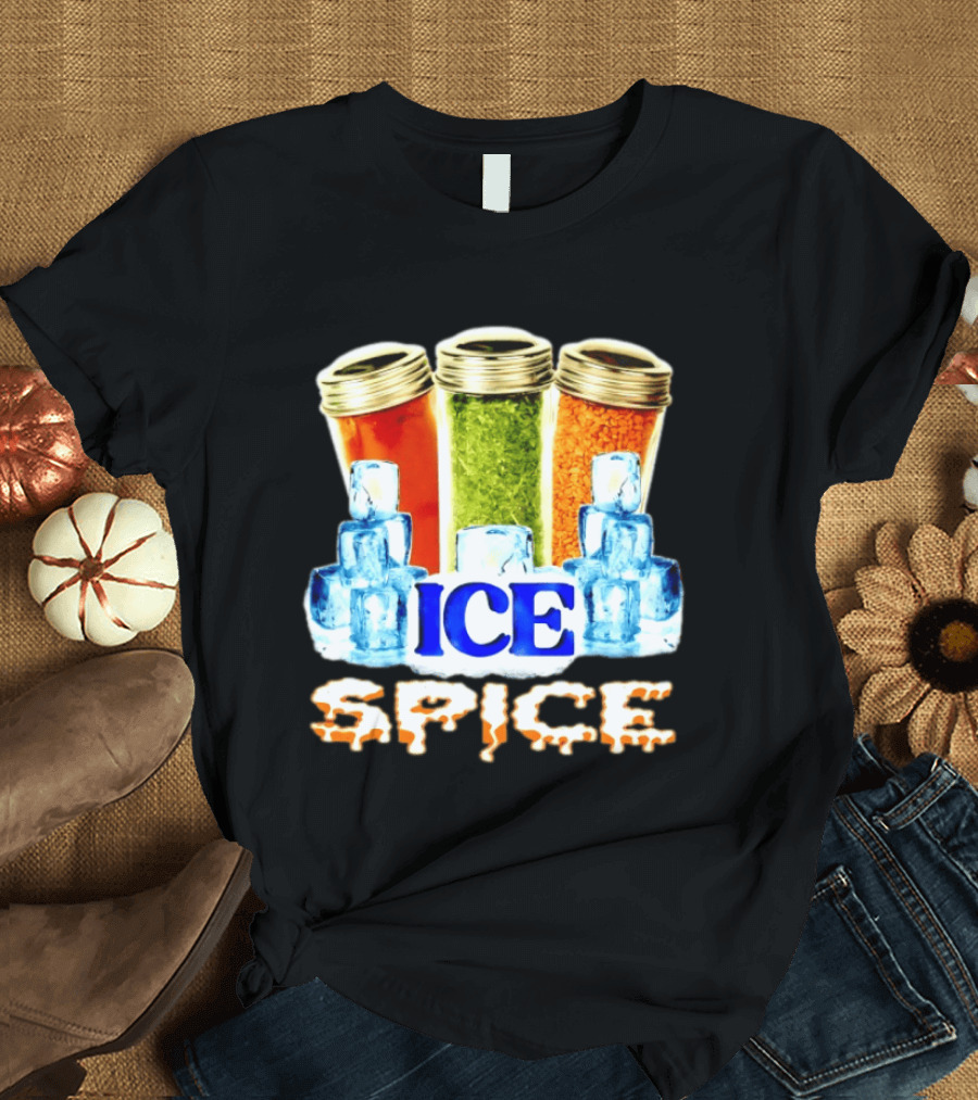 Ice Spice Iced Out Hip Hop Rap Music Funny Wordplay T-Shirt
