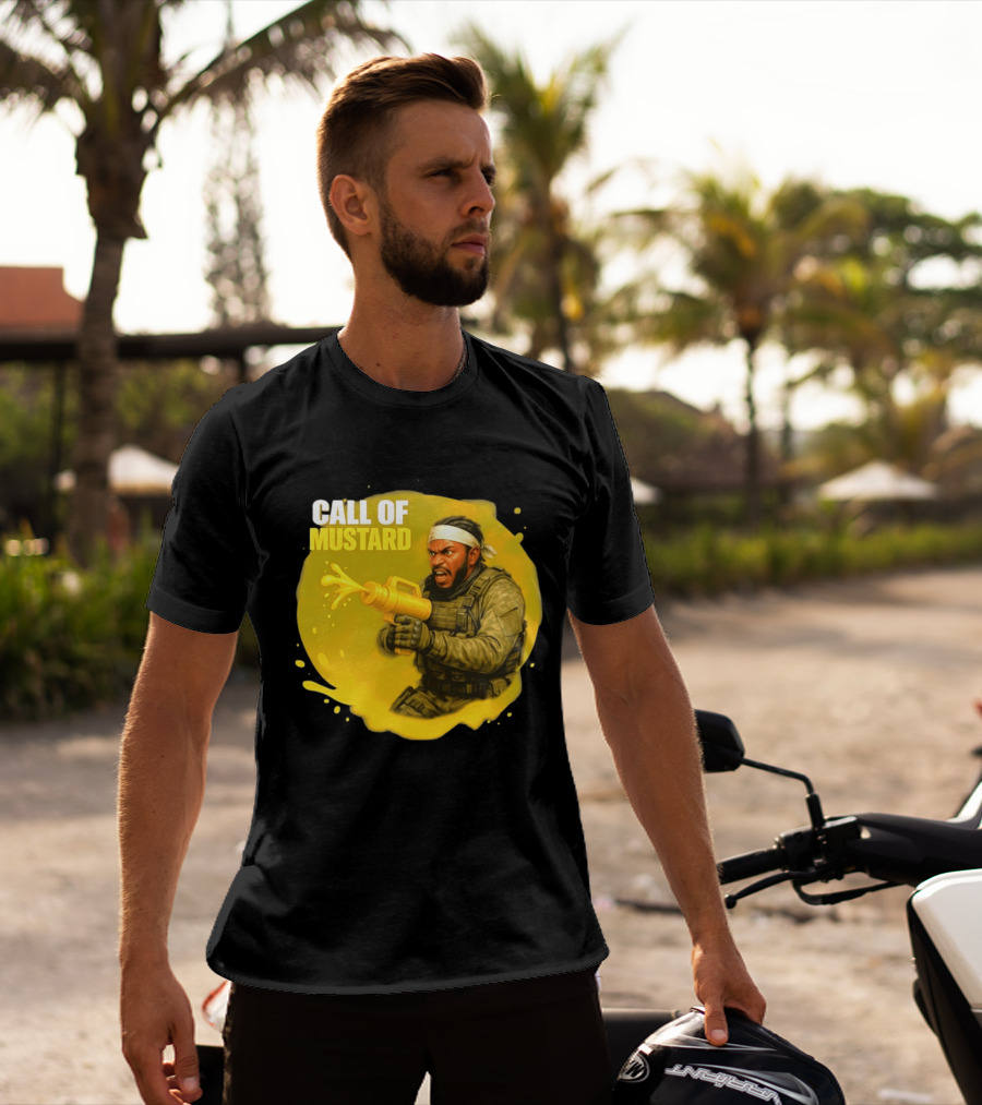 Call Of Mustard Diddy Funny Parody Combat Splash T-Shirt