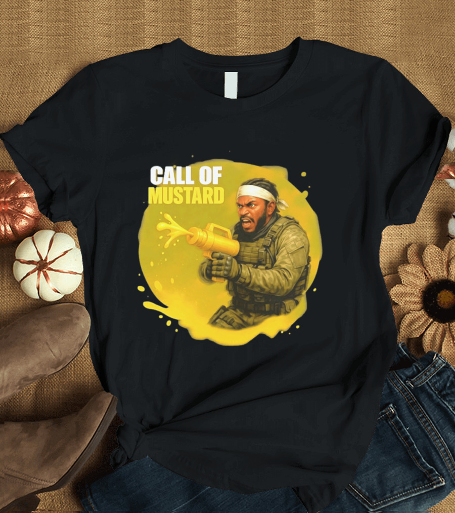 Call Of Mustard Diddy Funny Parody Combat Splash T-Shirt