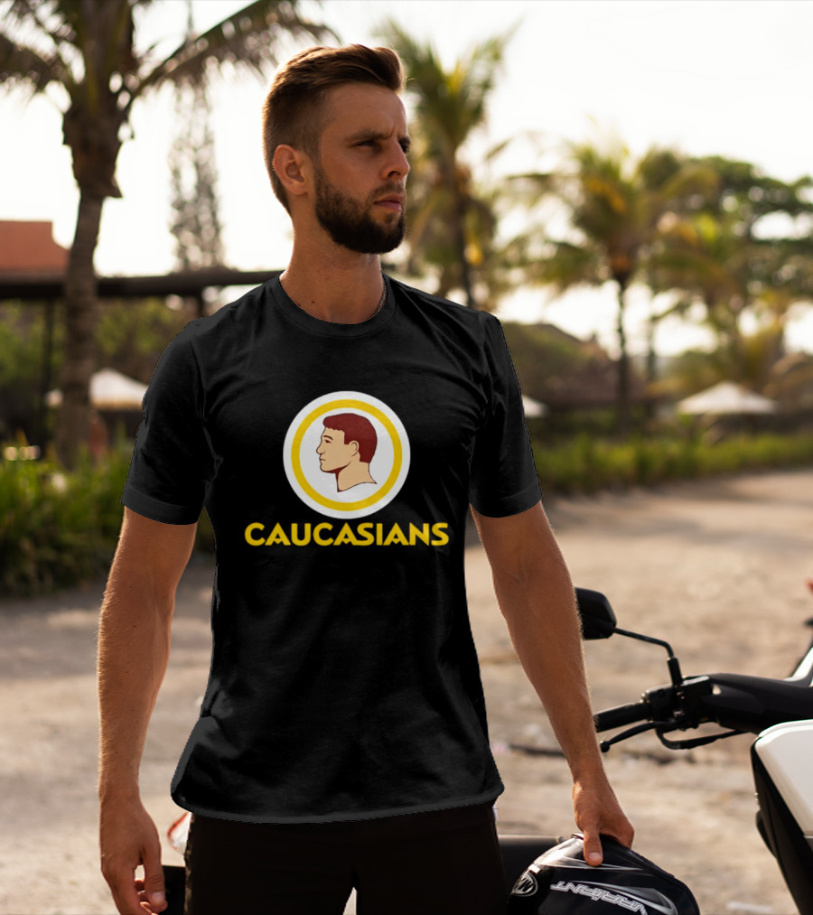 Caucasians Satire Sports Humor Caucasian Face T-Shirt