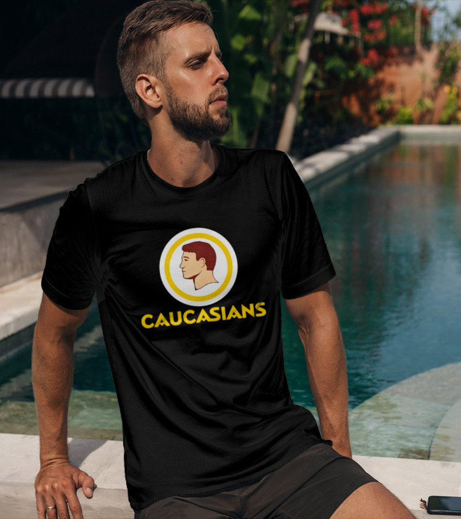 Caucasians Satire Sports Humor Caucasian Face T-Shirt