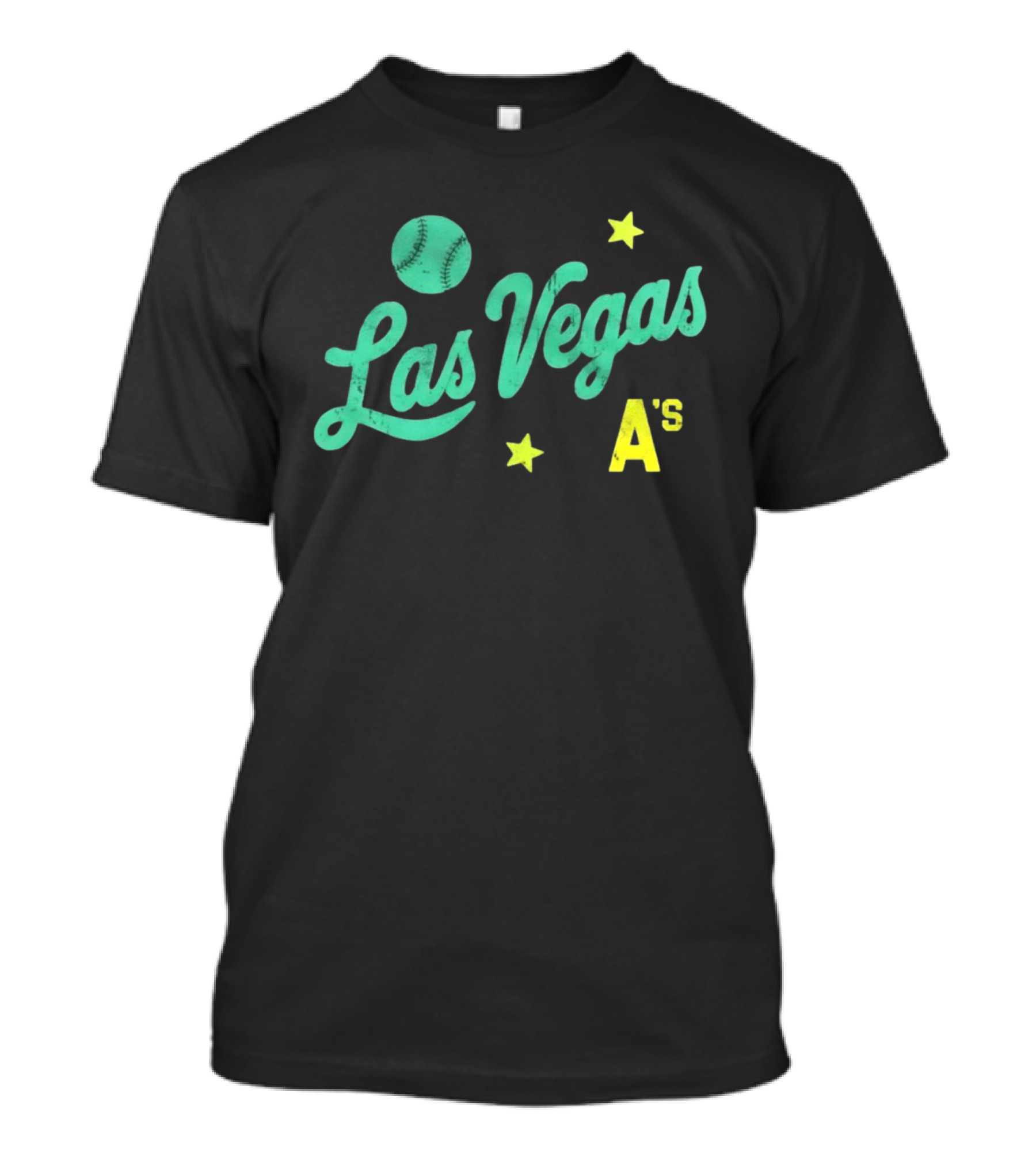 Las Vegas A's Baseball Script Stars T-Shirt