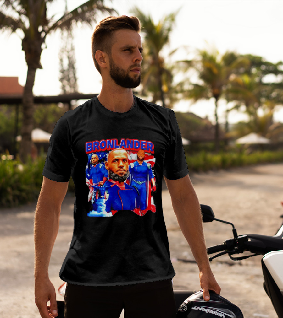 LeBron James Bronlander Basketball Superhero Fusion T-Shirt