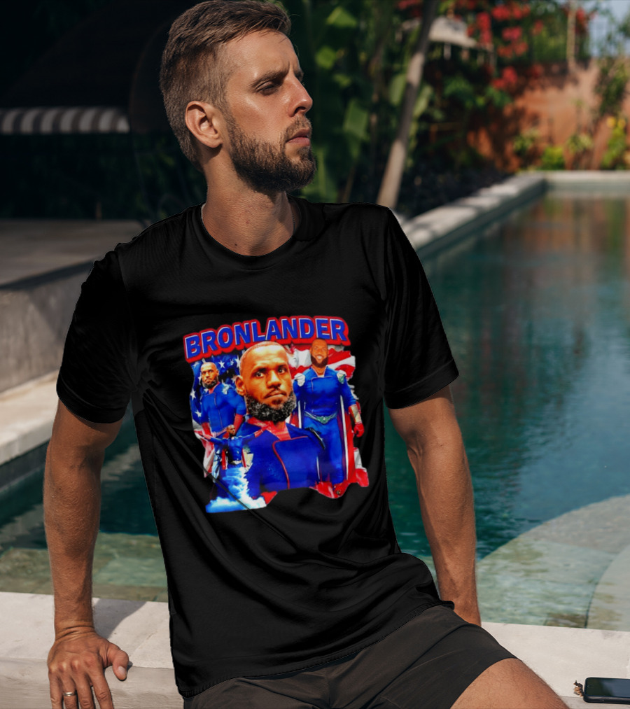 LeBron James Bronlander Basketball Superhero Fusion T-Shirt