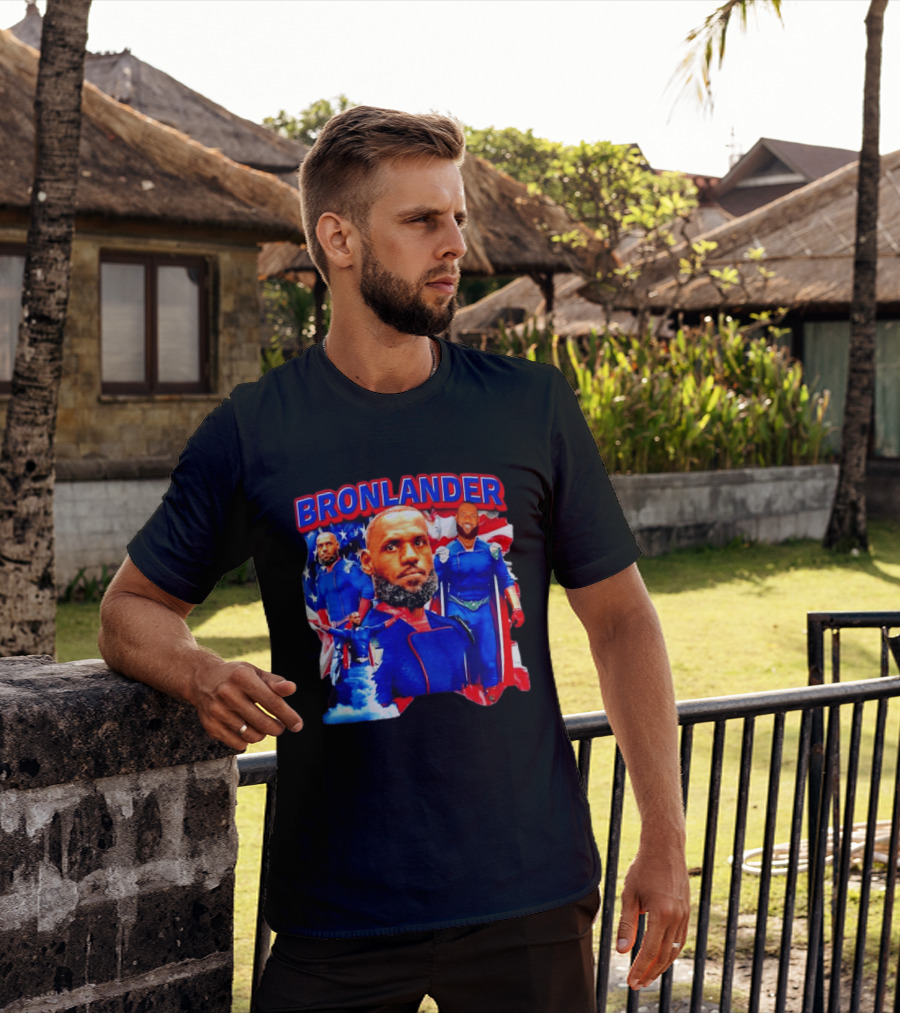 LeBron James Bronlander Basketball Superhero Fusion T-Shirt