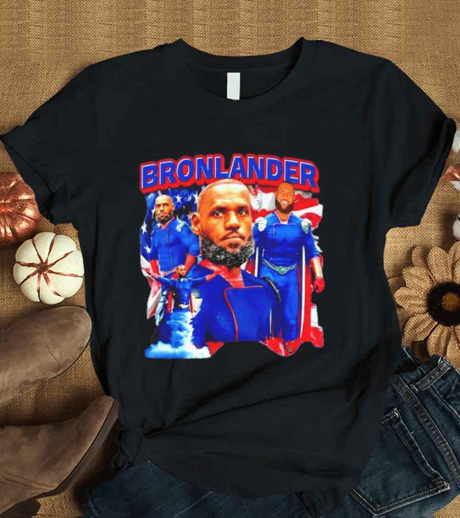 LeBron James Bronlander Basketball Superhero Fusion T-Shirt