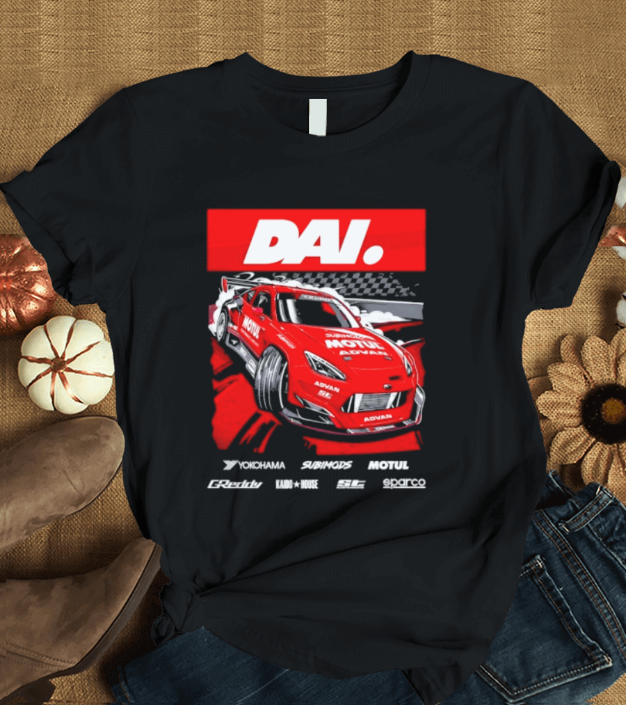 Dai Yoshihara Motul Advan Subimods Greddy Kaido House Sparco Yokohama Racing Car T-Shirt