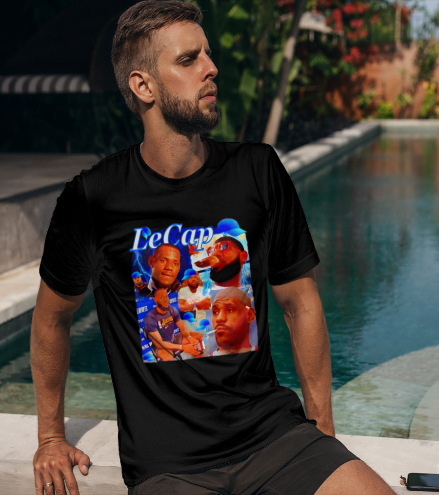 LeBron James LeCap Lakers Playoffs Meme T-Shirt