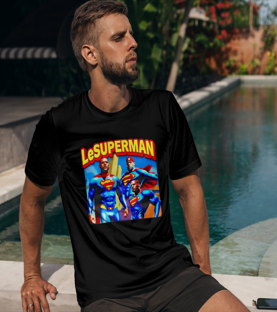 LeBron James LeSuperman Philadelphia 76ers Superhero T-Shirt