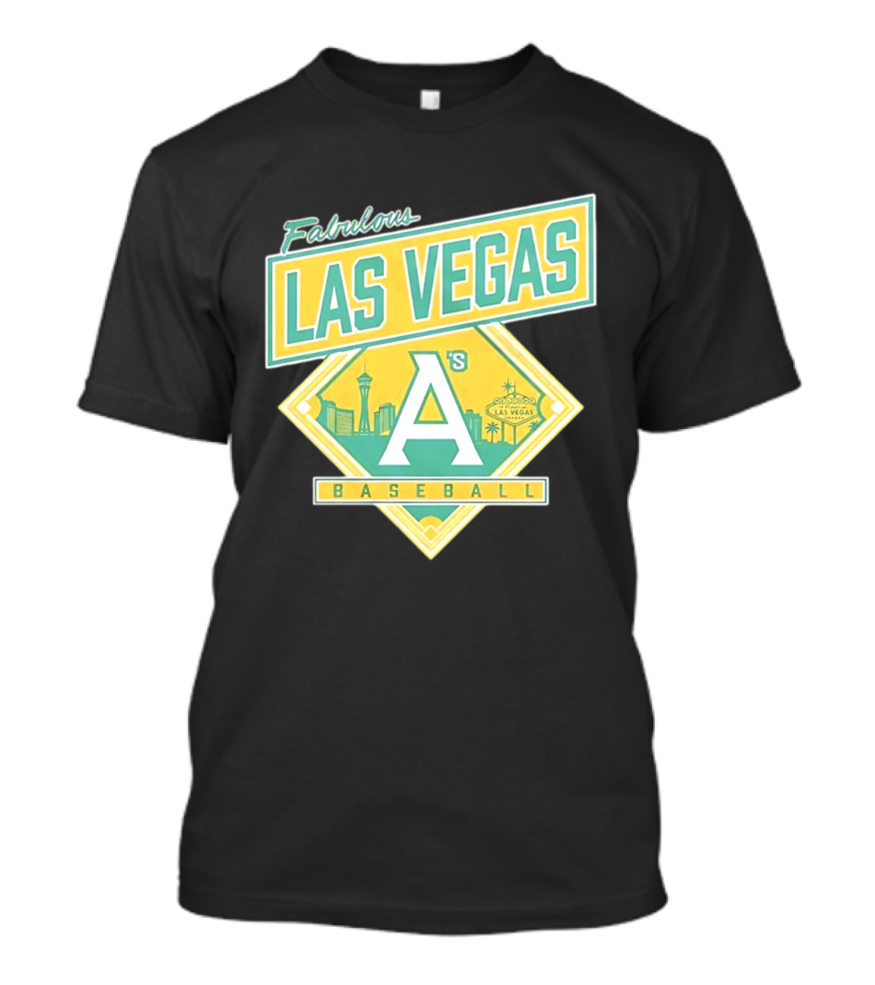 Fabulous Las Vegas A's Baseball 2026 Skyline T-Shirt