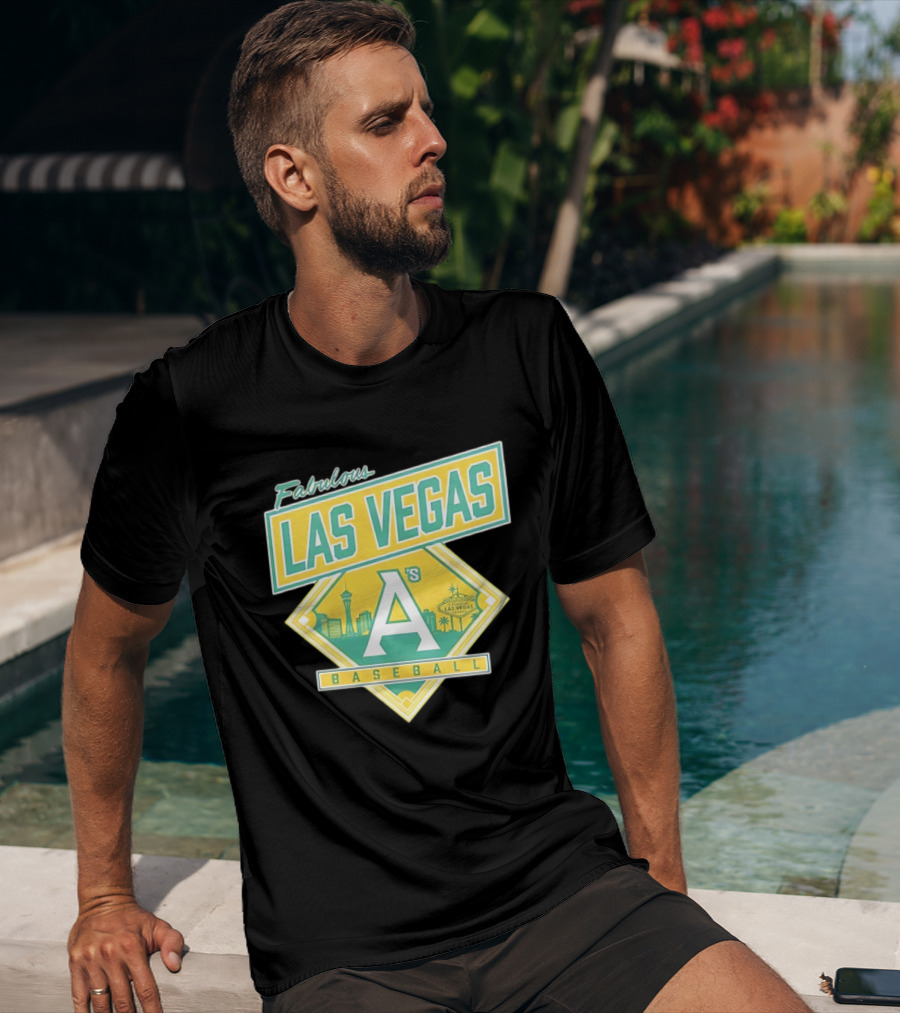 Fabulous Las Vegas A's Baseball 2026 Skyline T-Shirt