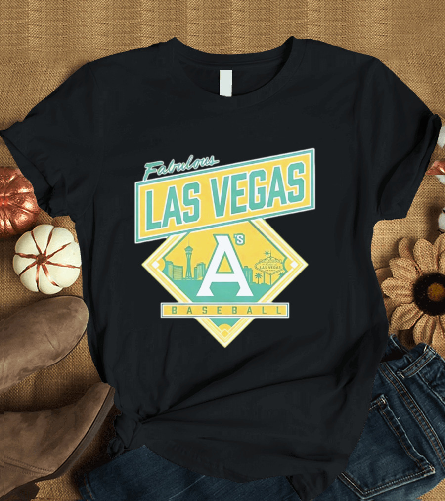 Fabulous Las Vegas A's Baseball 2026 Skyline T-Shirt