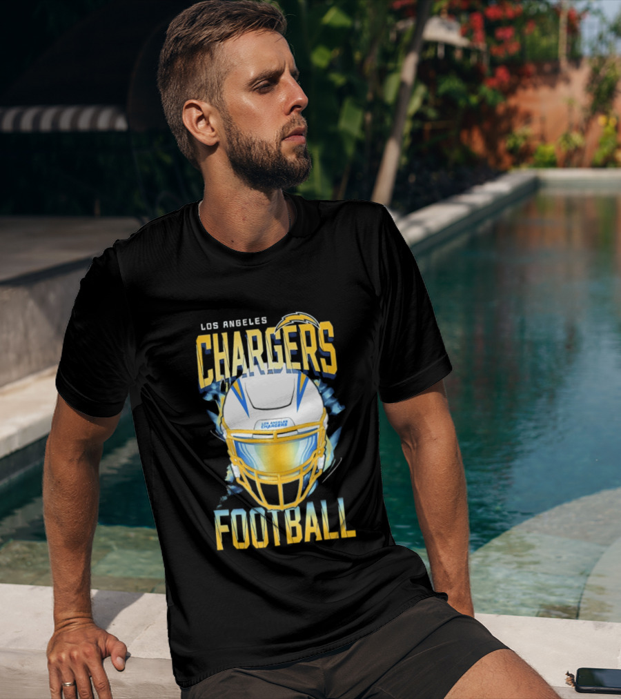 Los Angeles Chargers Football Helmet 2026 Season Team Spirit T-Shirt