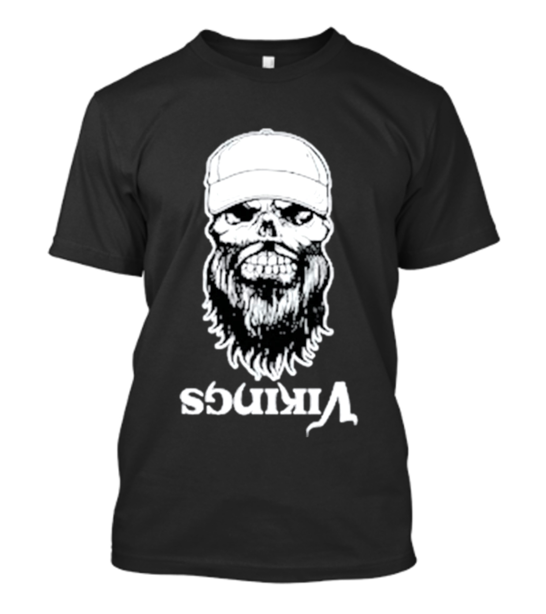 Luke Combs Vikings Tour Skull Beard Hat T-Shirt