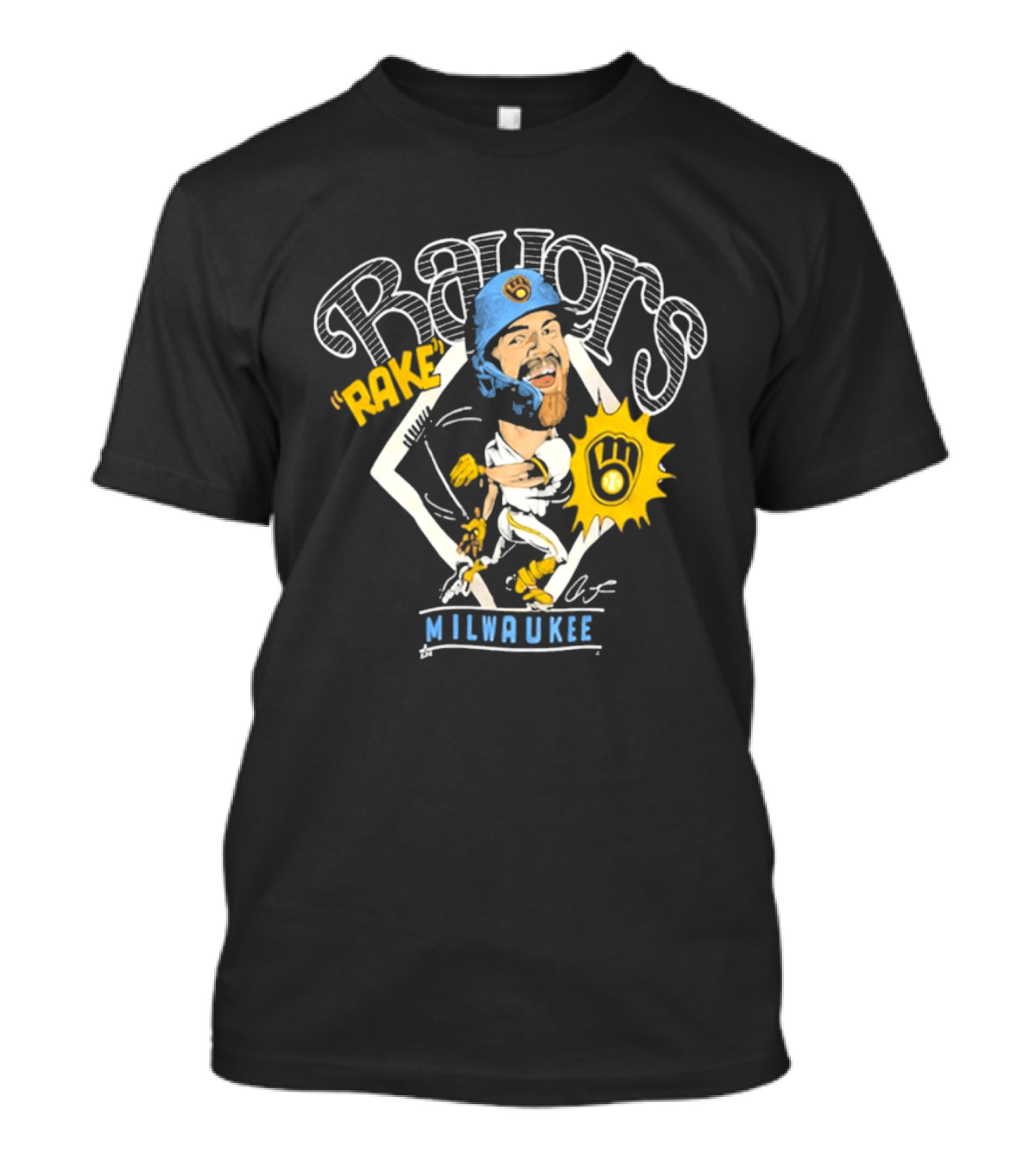 Milwaukee Bauers Rake Baseball Art 2026 T-Shirt