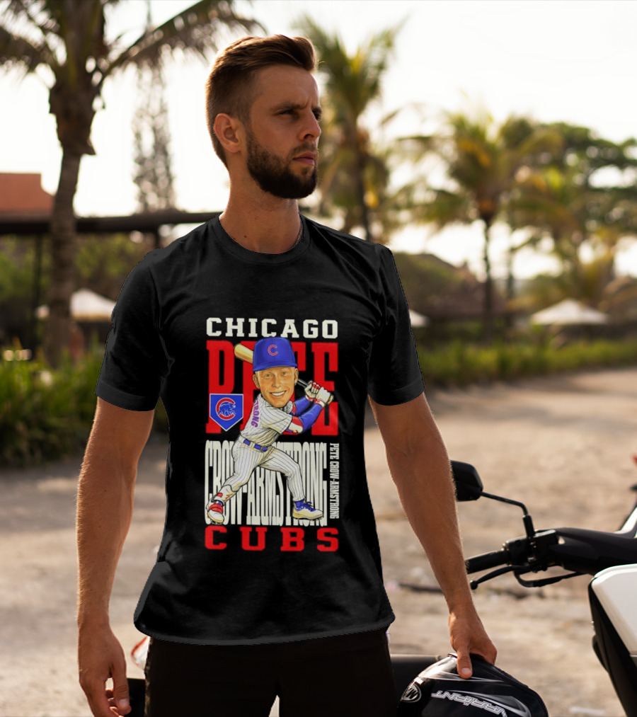Chicago Pete Cubs Baseball Caricature Clash T-Shirt