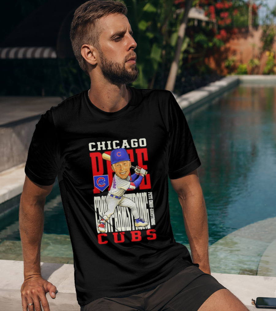 Chicago Pete Cubs Baseball Caricature Clash T-Shirt