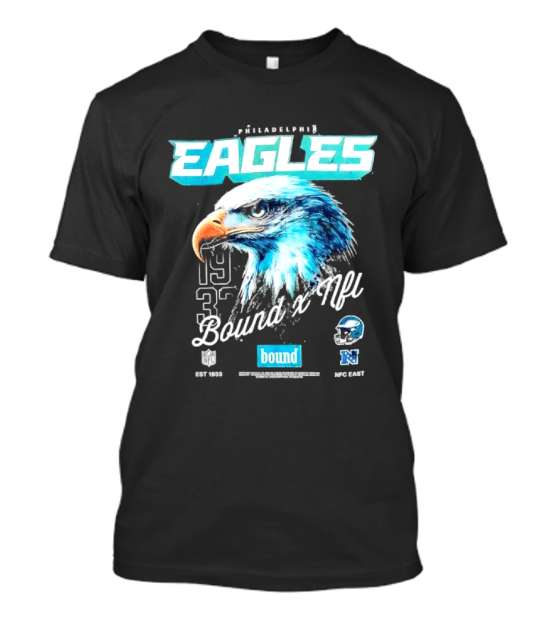 Philadelphia Eagles Bound NFC East 1933 Bird Head Helmet NFL T-Shirt