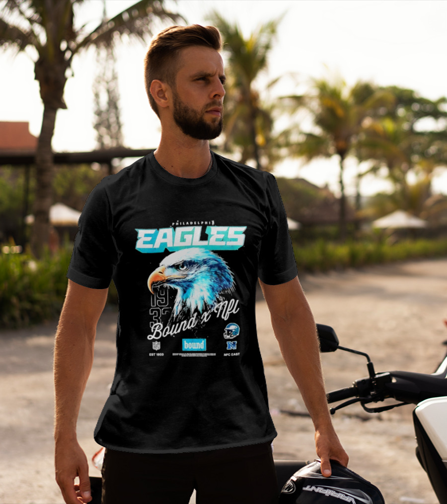 Philadelphia Eagles Bound NFC East 1933 Bird Head Helmet NFL T-Shirt