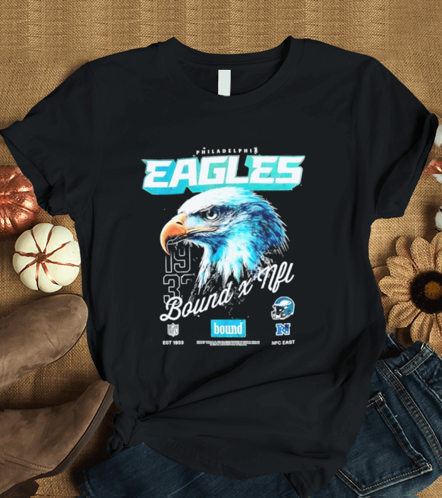 Philadelphia Eagles Bound NFC East 1933 Bird Head Helmet NFL T-Shirt