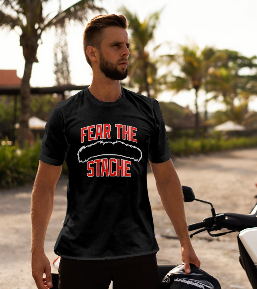 Red Sox Fear The Stache Chad Tracy T-Shirt