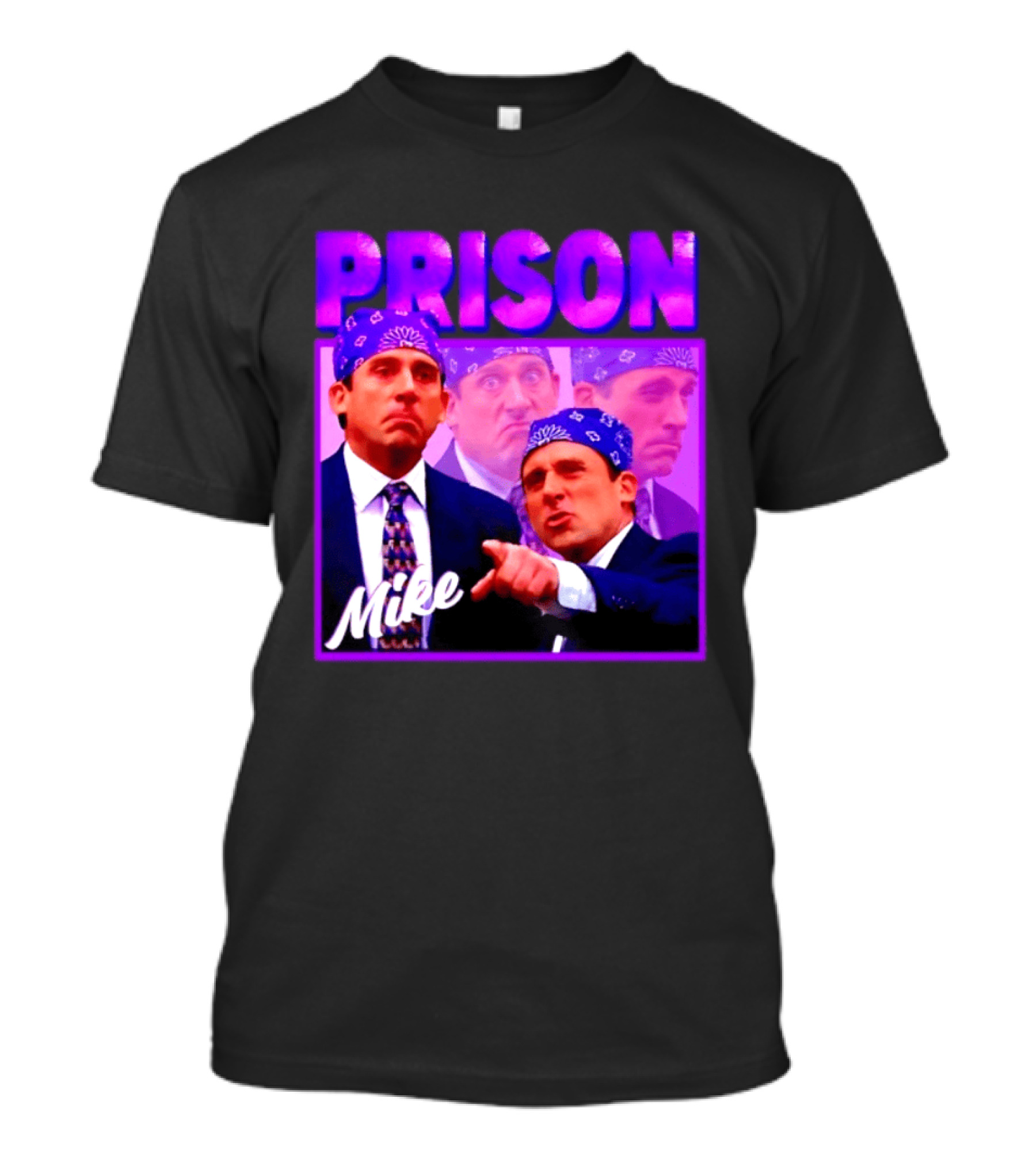 Prison Mike The Office Steve Carell Michael Scott Bandana Suit T-Shirt
