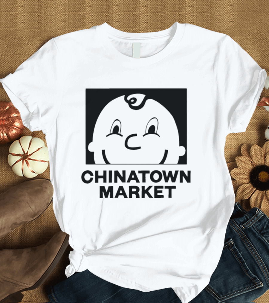 Chinatown Market Smiley Face Retro Cartoon T-Shirt