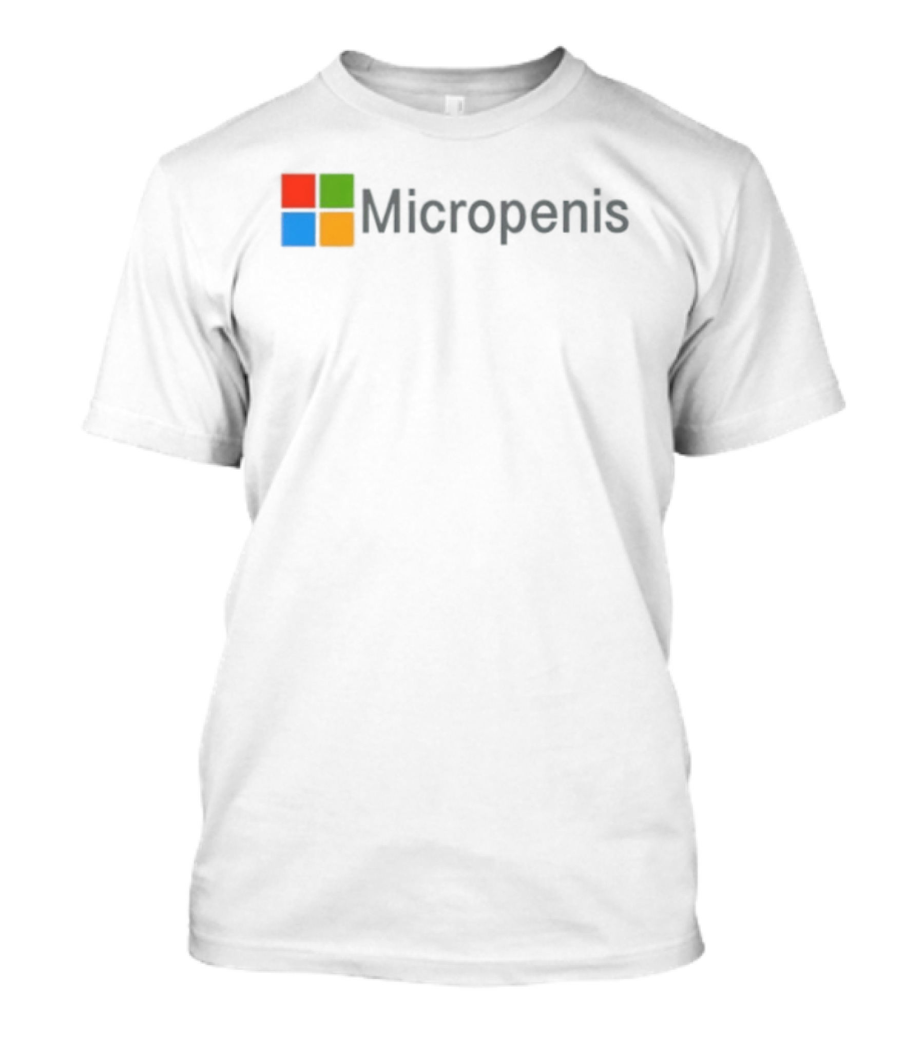 Micropenis Text With Microsoft T-Shirt