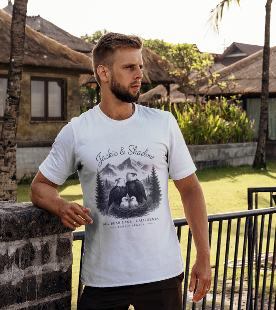 Jackie And Shadow Bald Eagles Big Bear Lake California Family Legacy T-Shirt