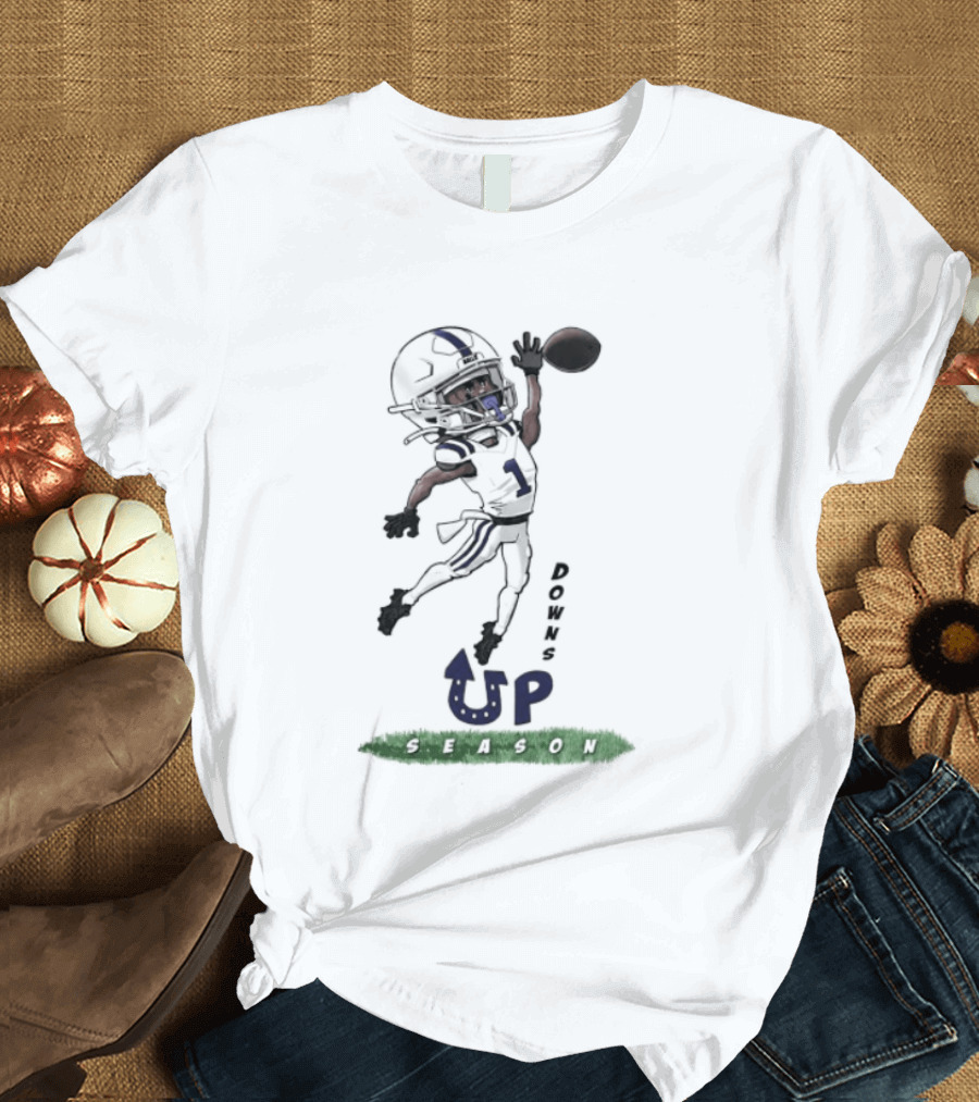 Josh Downs Indianapolis Colts Up Season Football Catch T-Shirt