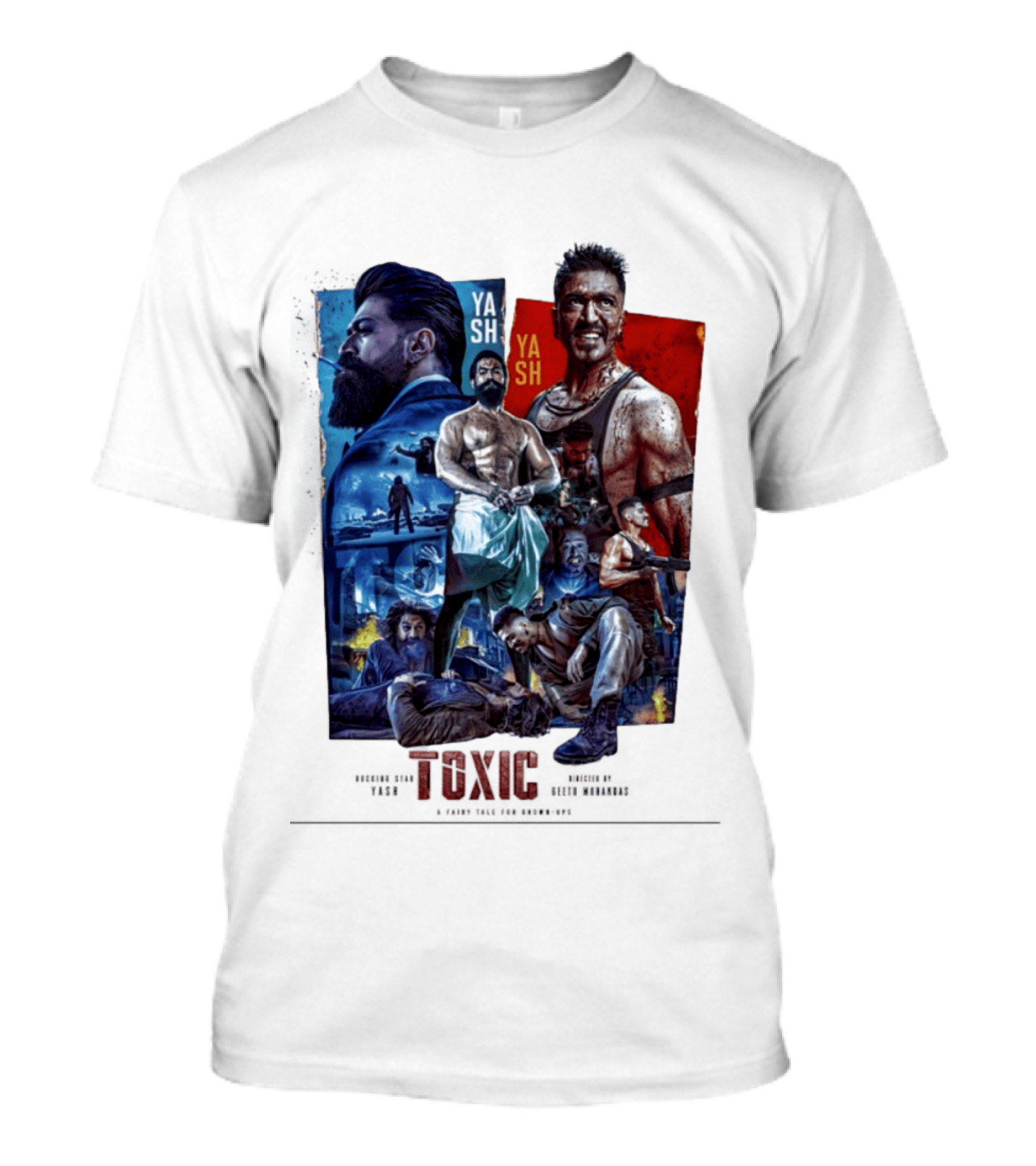 Yash Toxic A Fairy Tale For Grown Ups Rugged Warrior Action Adventure T-Shirt