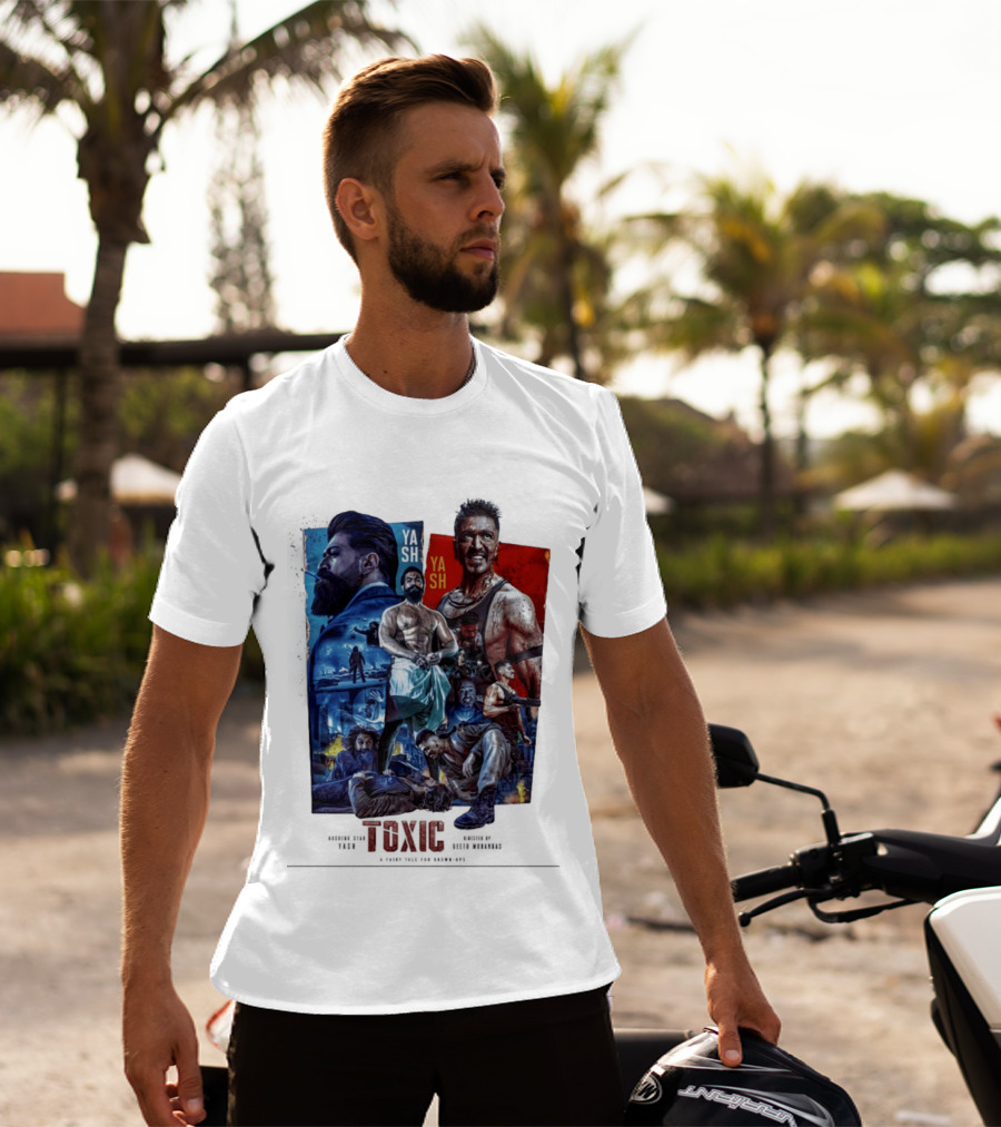 Yash Toxic A Fairy Tale For Grown Ups Rugged Warrior Action Adventure T-Shirt