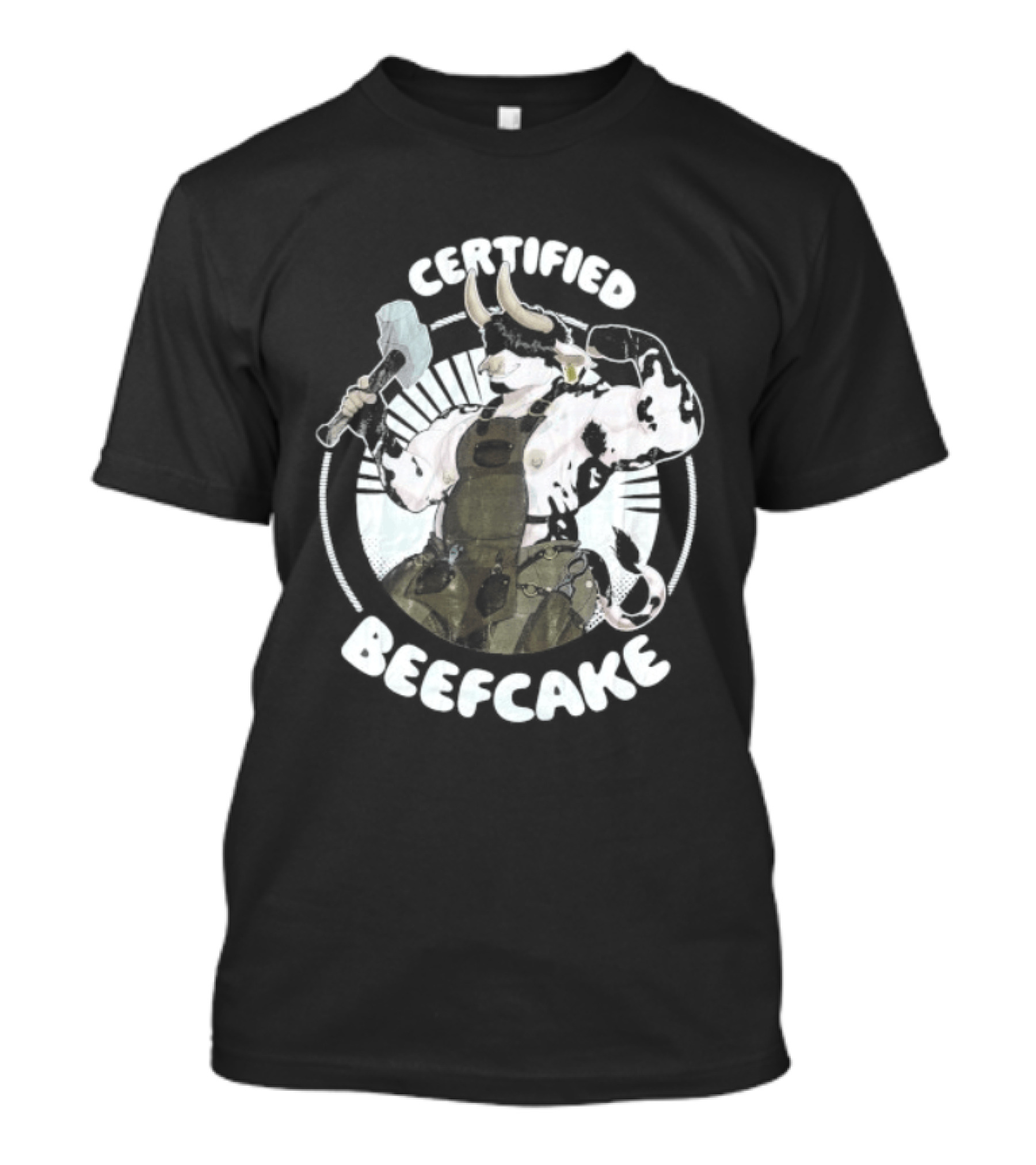 Certified Beefcake Muscular Bull Blacksmith T-Shirt