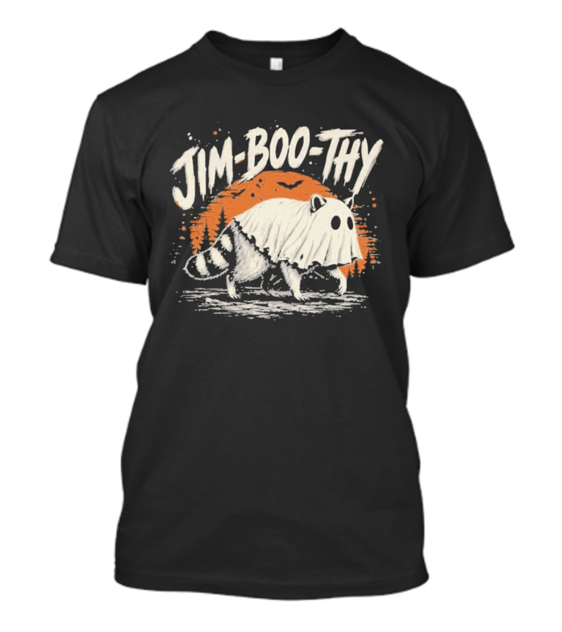 Jim Boo Thy Halloween Raccoon Ghost Costume T-Shirt