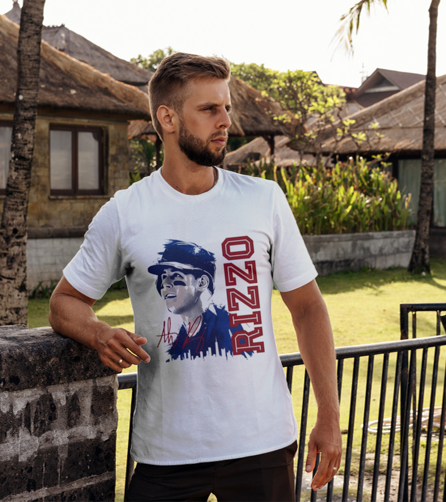 Anthony Rizzo Cubs Splatter Illustration Rizzo T-Shirt