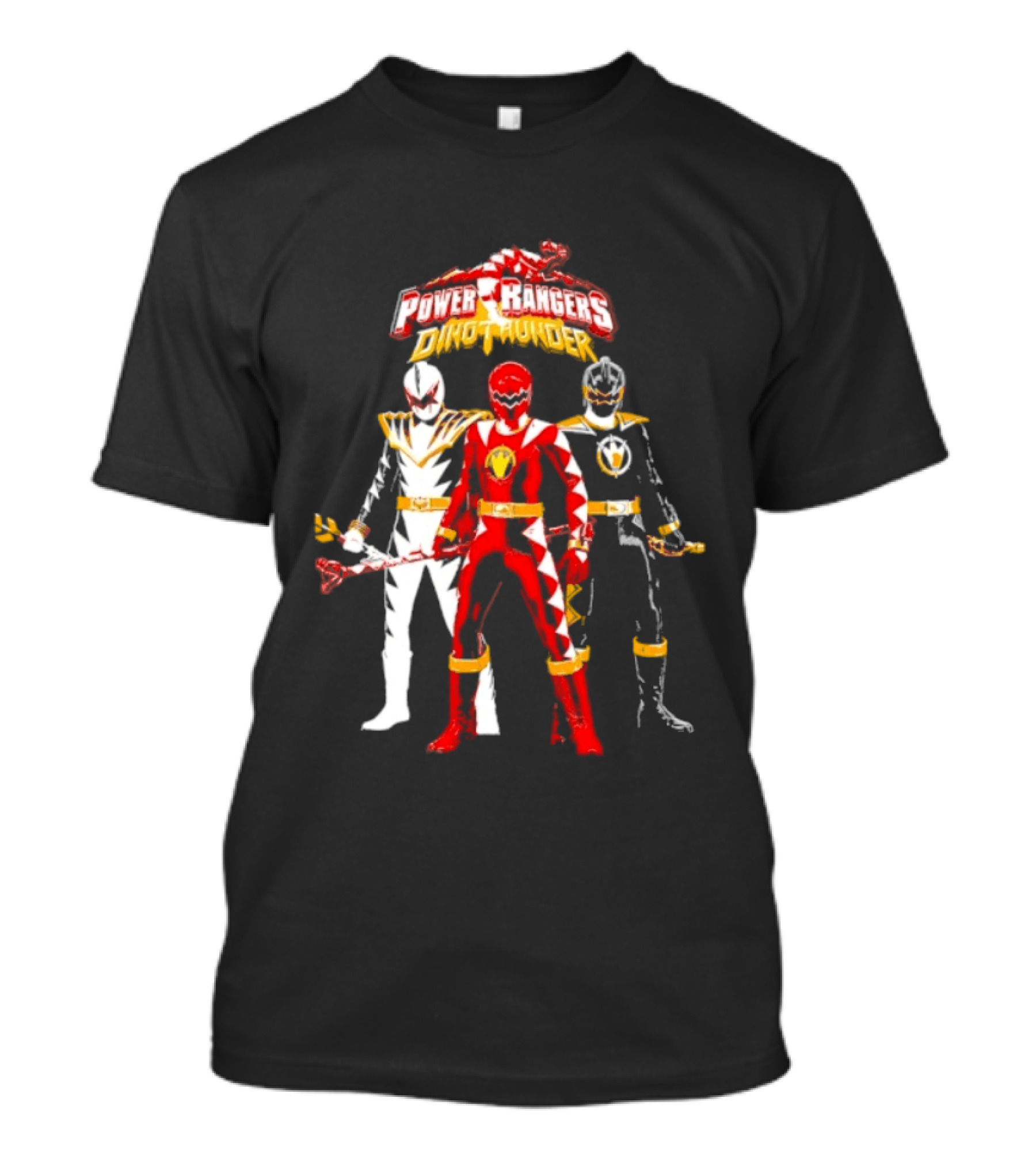 Power Rangers Dino Thunder Red Ranger Team Trio Power Stance T-Shirt