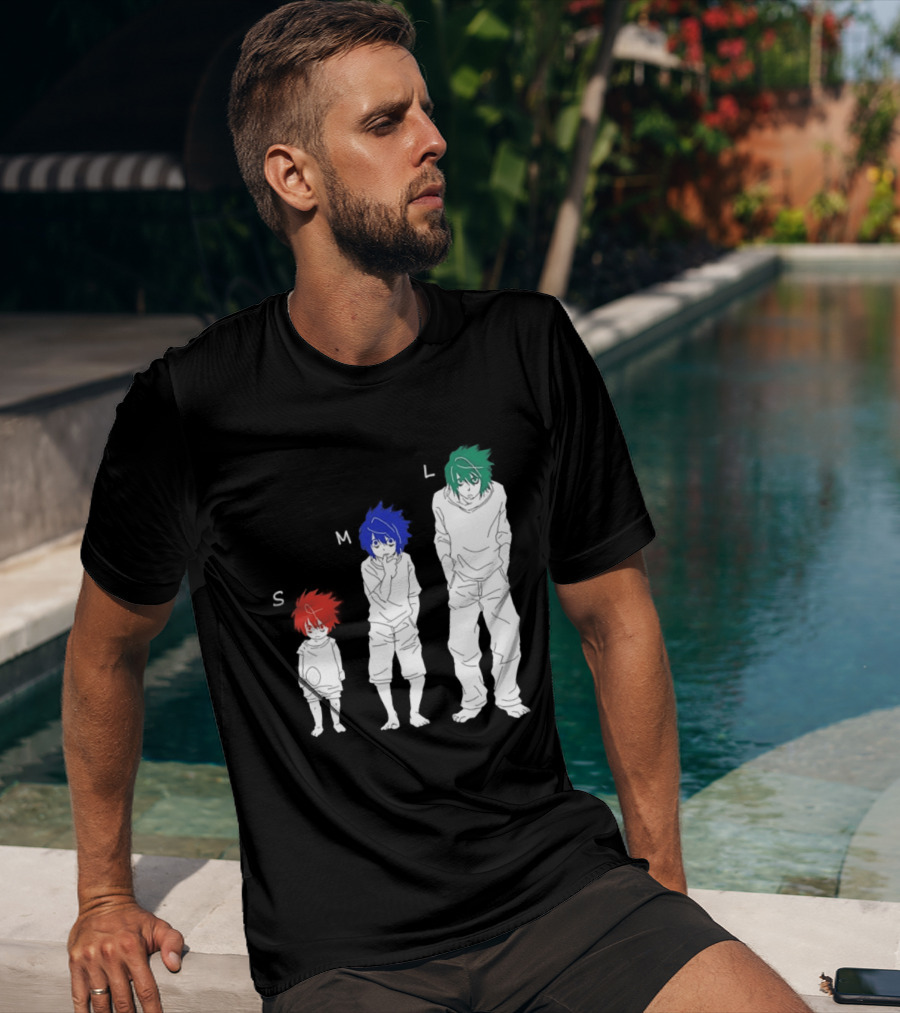 S M L Beyond Birthday Mello L Lawliet Colorful T-Shirt