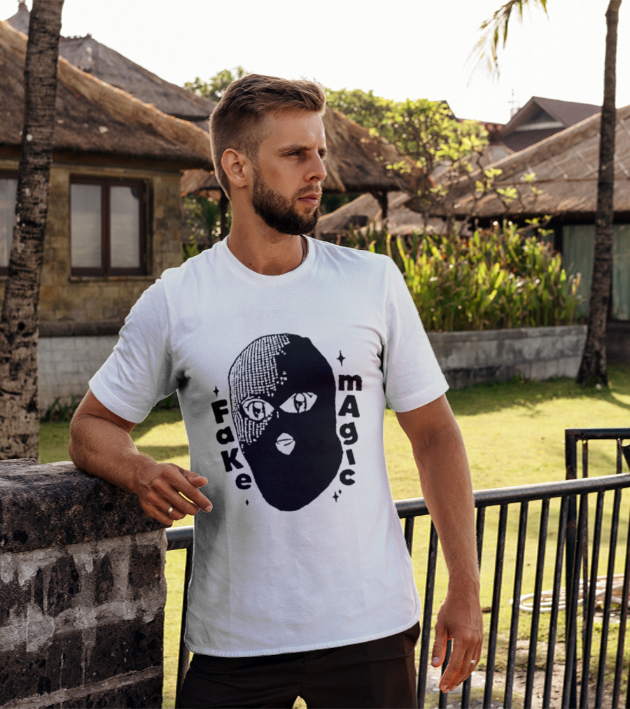 Fake Magic Anime Eyes Balaclava Ski Mask T-Shirt