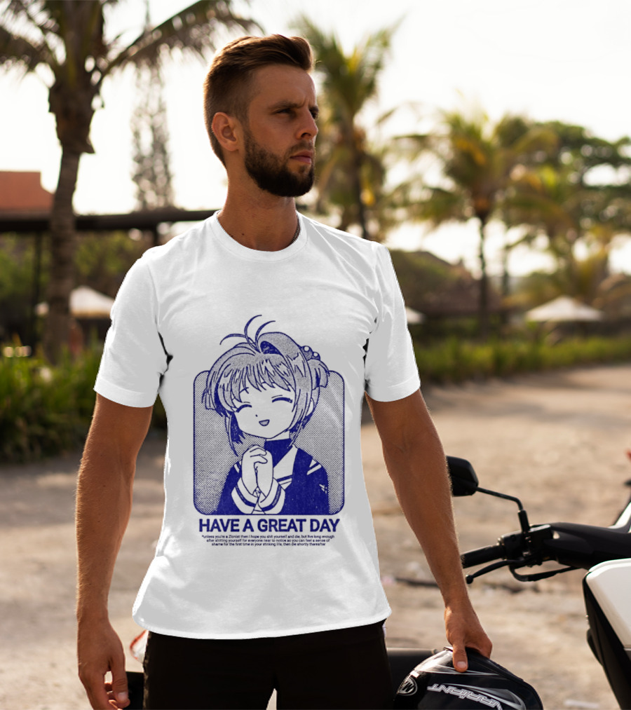 Have A Great Day Sakura Kinomoto Anime Cardcaptor Look T-Shirt
