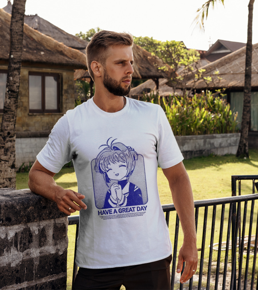 Have A Great Day Sakura Kinomoto Anime Cardcaptor Look T-Shirt