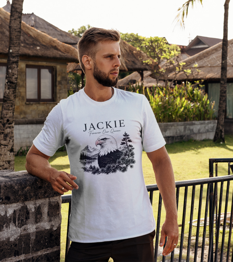 Jackie Forever Our Queen Eagle Mountain Landscape T-Shirt