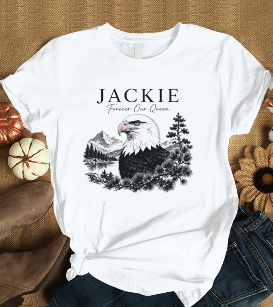 Jackie Forever Our Queen Eagle Mountain Landscape T-Shirt