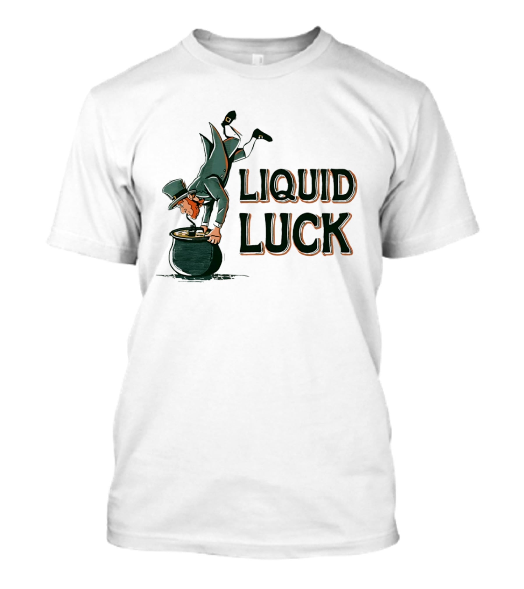 Liquid Luck Pot Of Gold St. Patrick's Day Leprechaun T-Shirt