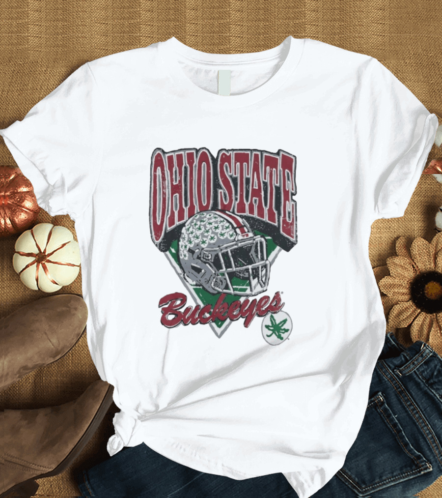 Ohio State Buckeyes Helmet Football Pride T-Shirt