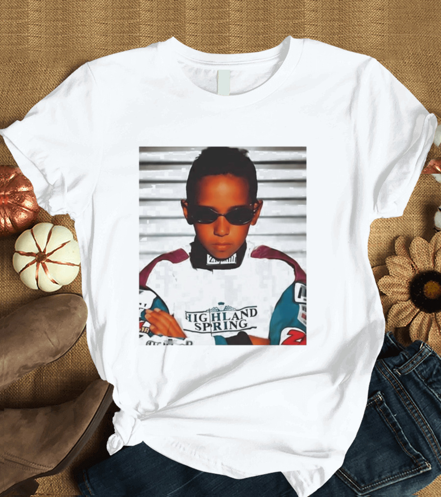 Lewis Hamilton Highland Spring Racing Attire Youthful Champion T-Shirt