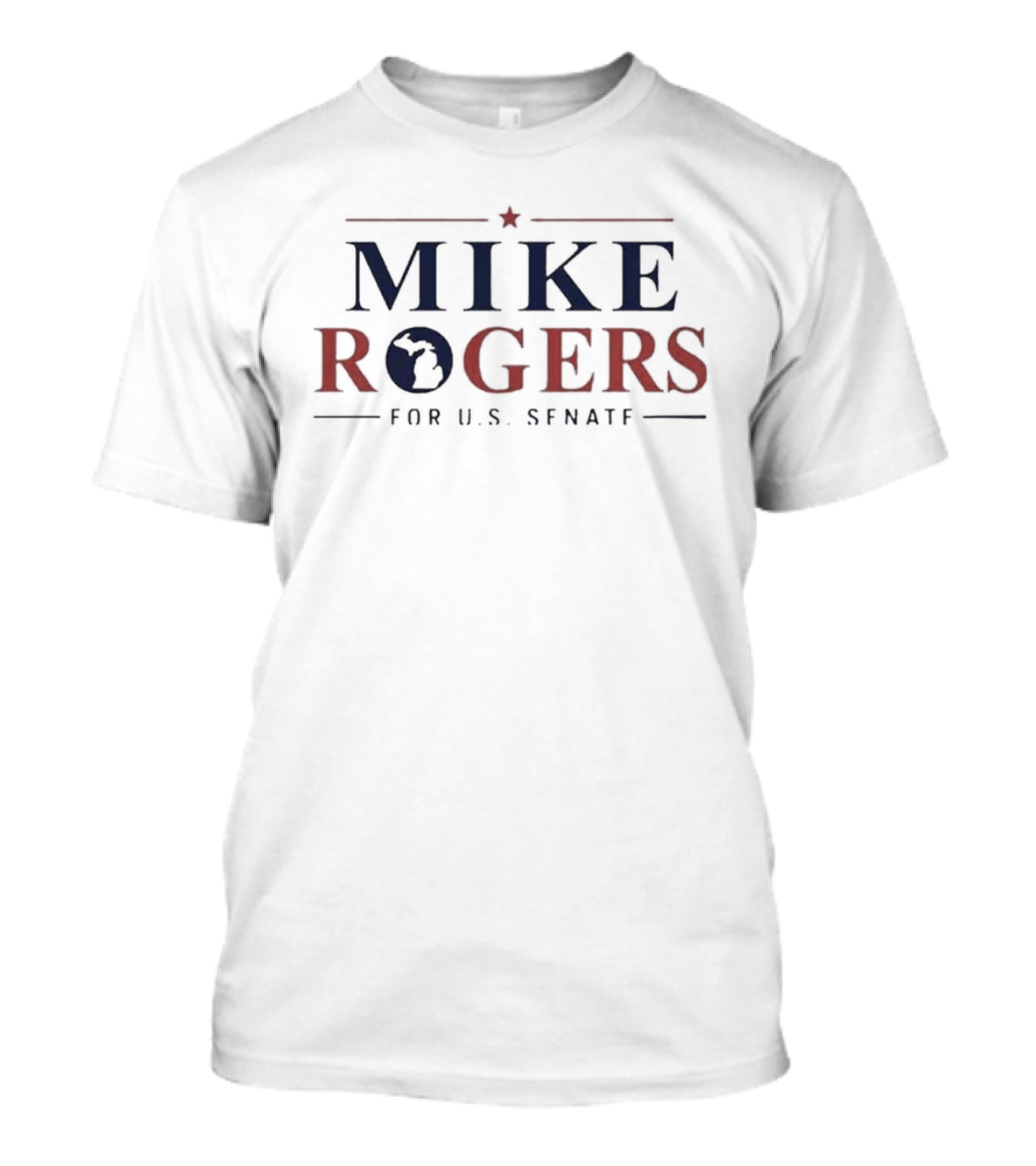 Mike Rogers For US Senate Michigan Campaign Star Motif T-Shirt